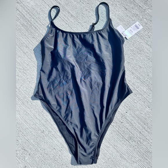 Wild Fable Black One-Piece Swimsuit NWT - Picture 3 of 6